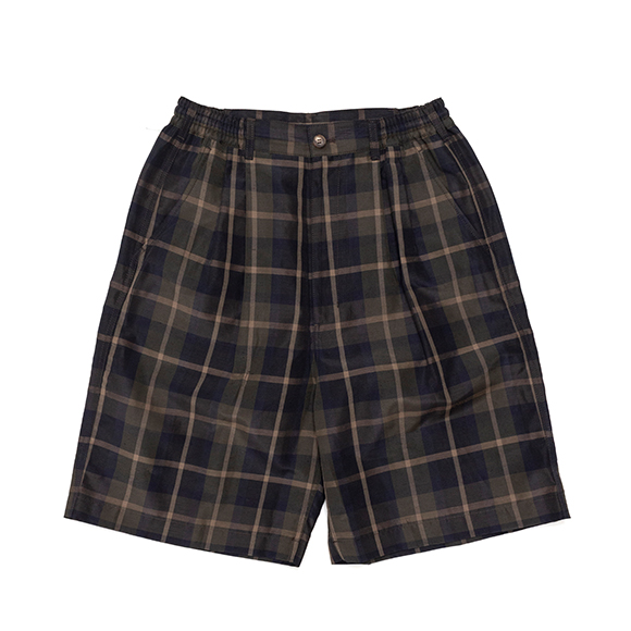 t*i様 COMME des GARÇONS チェックハーフパンツ Ester linen weather check shorts-エステルリネンウェザー