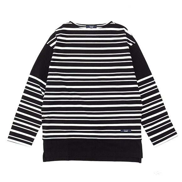コムデギャルソン エディテッド　ストライプ柄 長袖Tシャツ ネイビー コムデギャルソン エディテッド ストライプ柄 長袖Tシャツ ネイビー