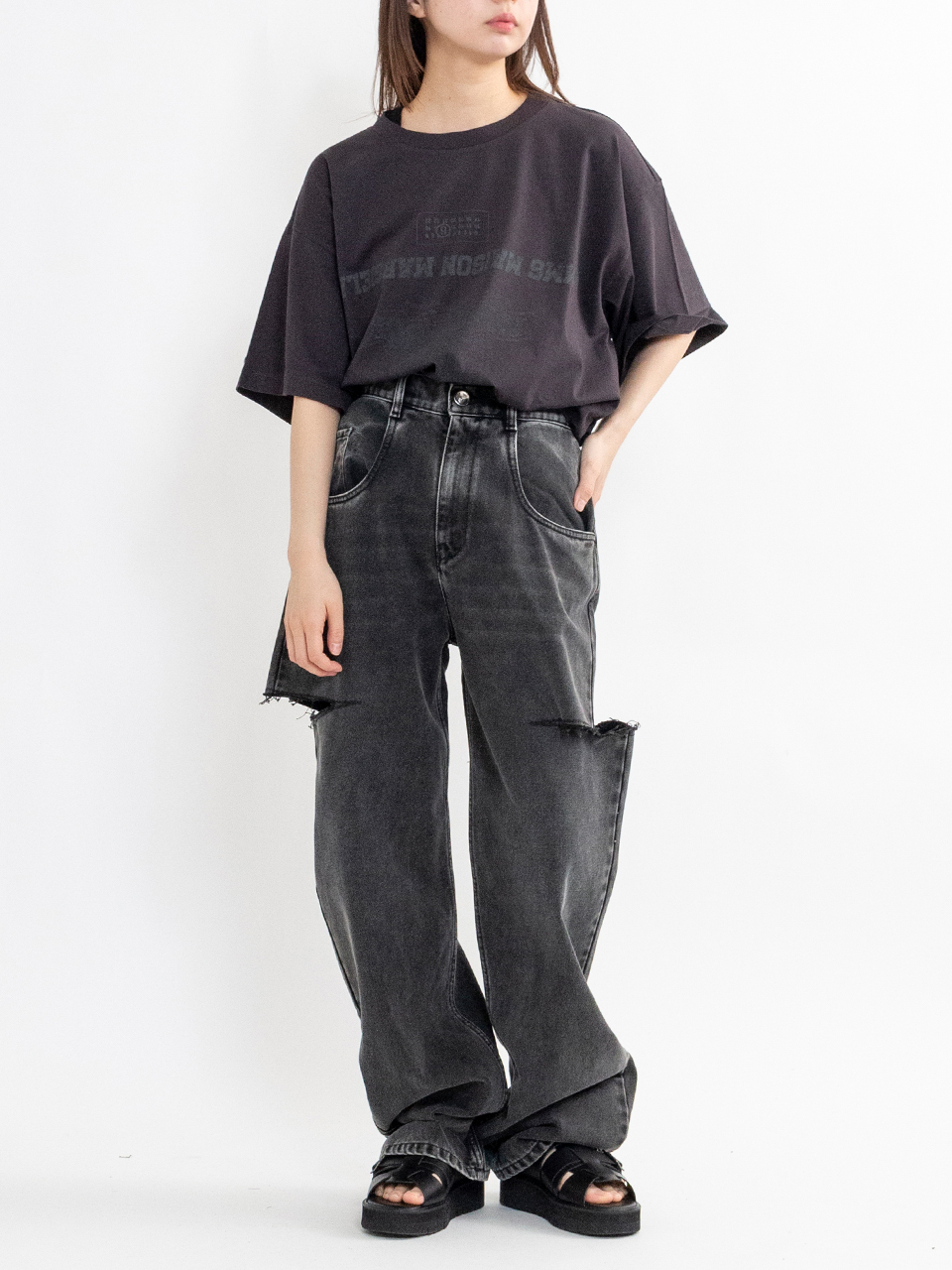 Topazblue T-shirts-トパーズブルーTシャツ-MM6（エムエム