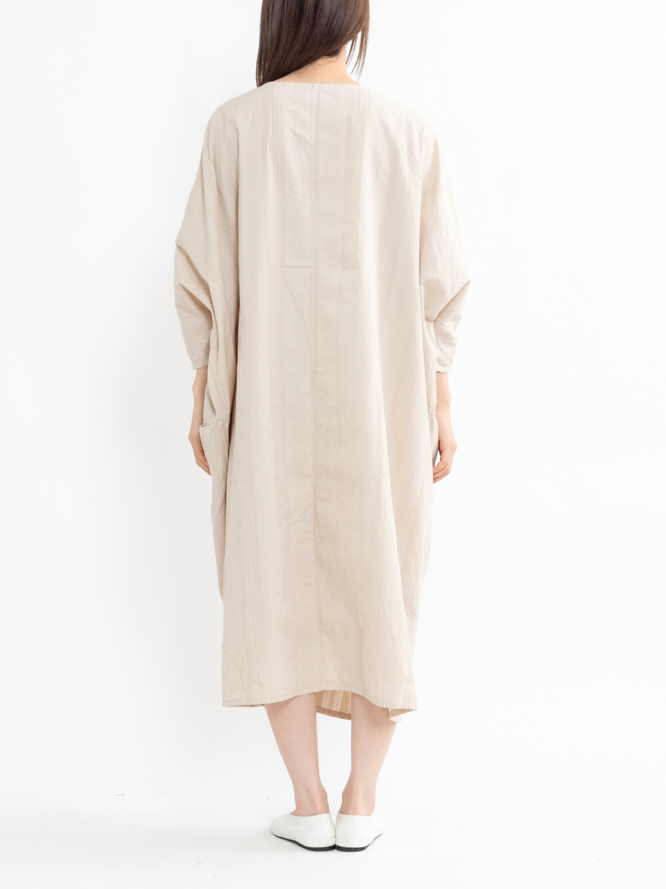 Europian stripe twisted dress-ヨーロピアンストライプツイスト