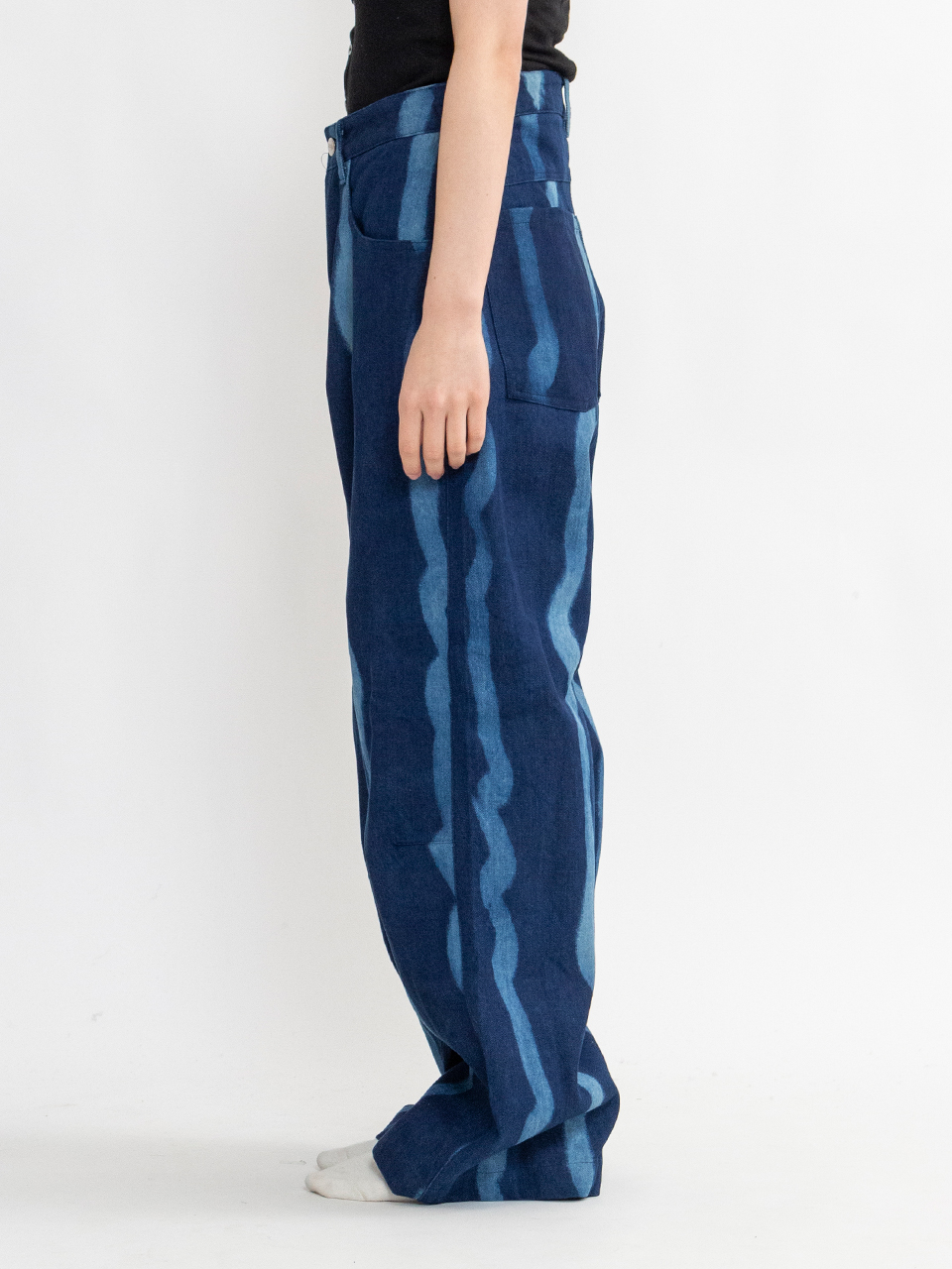 wide leg denim pant-ワイドレッグデニムパンツ-SUKU HOME（スク