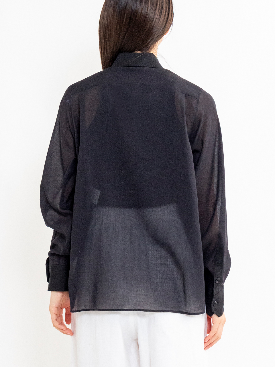 SHEER TWILL SHIRT-シアーツイルシャツ-HYKE（ハイク）通販| st