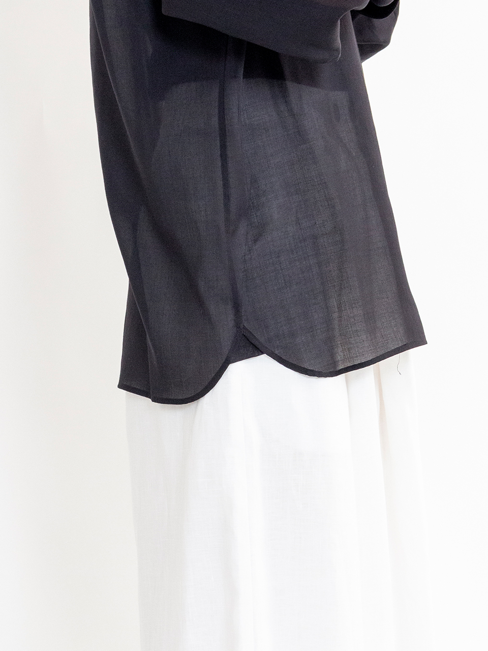 SHEER TWILL SHIRT-シアーツイルシャツ-HYKE（ハイク）通販| st company