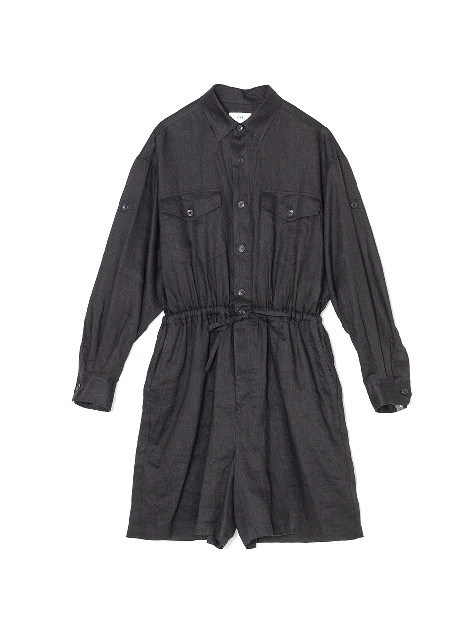 超ポイントアップ祭 LINEN JUMPSUIT (LONG SLEEVE)-リネンジャンプスーツ（ロング サロペット・オーバーオール・オールインワン