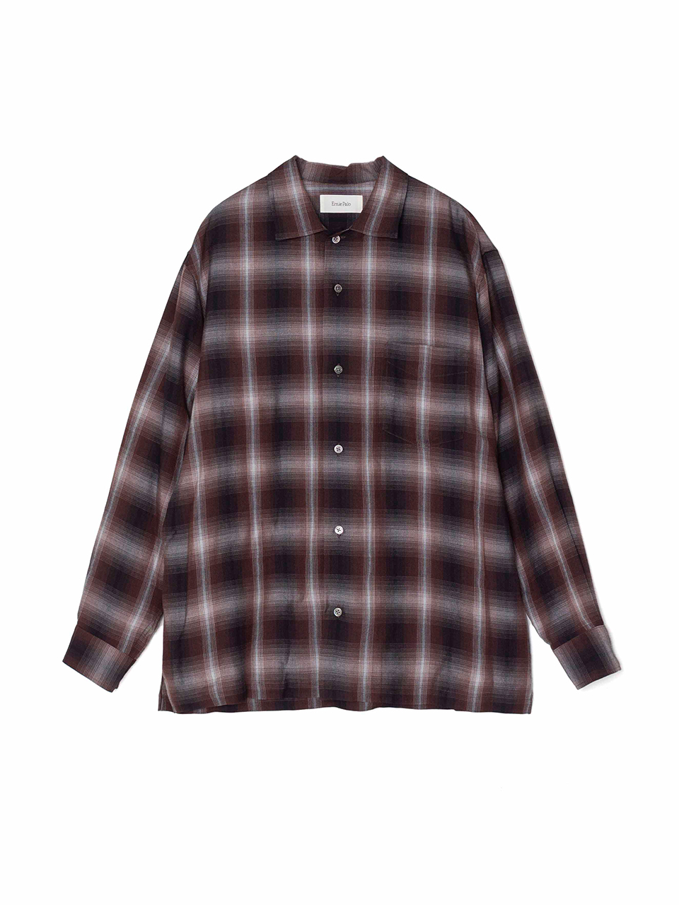 Ernie Palo erniepalo アーニーパロ シャツ チェック Rayon check shirt -レーヨンチェックシャツ-Ernie Palo