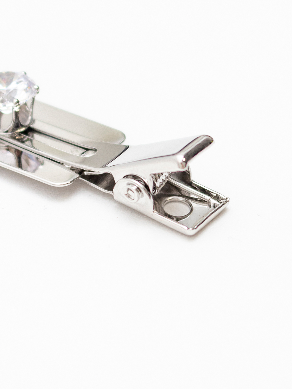 Rhinestone Flat Hair Clips 2 Piece Set-ラインストーン