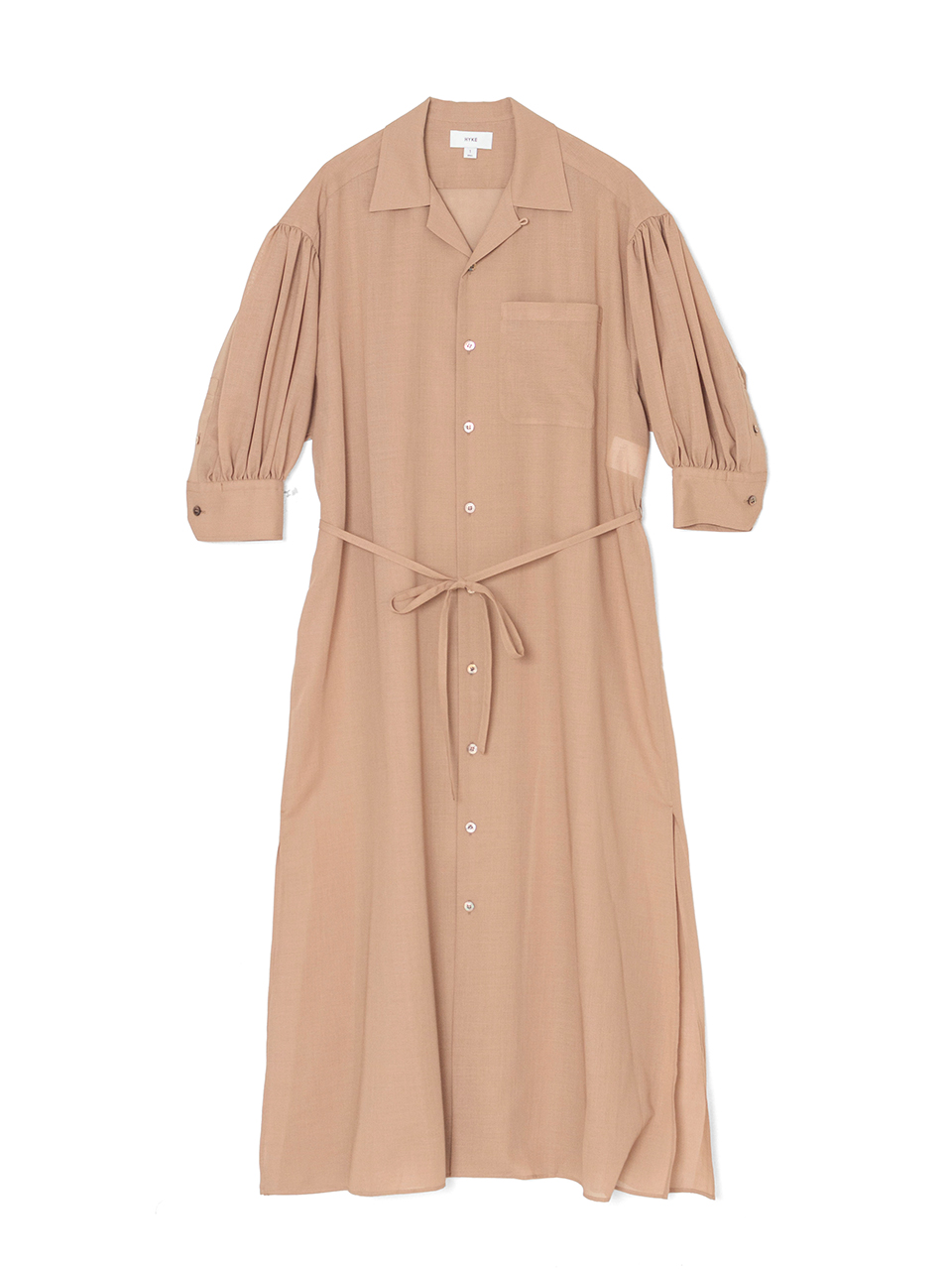 T/W VOILE BALLOON SLEEVE DRESS-ボイルバルーンスリーブドレス