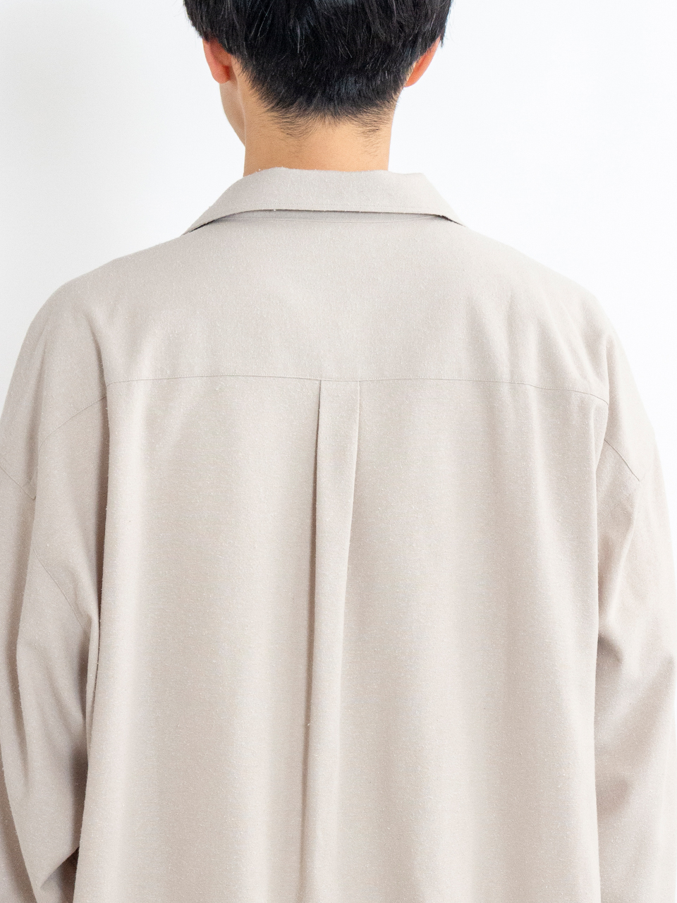 Silk Noil Viscose Sleeping Shirt-シルクノイルビスコース Silk Noil Viscose Sleeping Shirt-シルクノイルビスコース