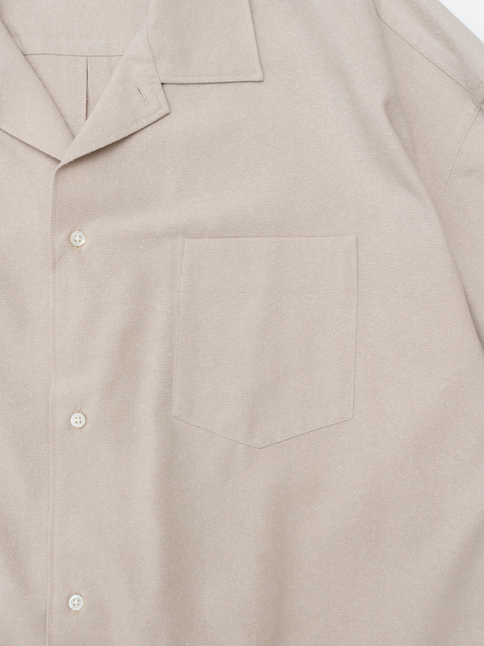 Silk Noil Viscose Sleeping Shirt-シルクノイルビスコース Silk Noil Viscose Sleeping Shirt-シルクノイルビスコース