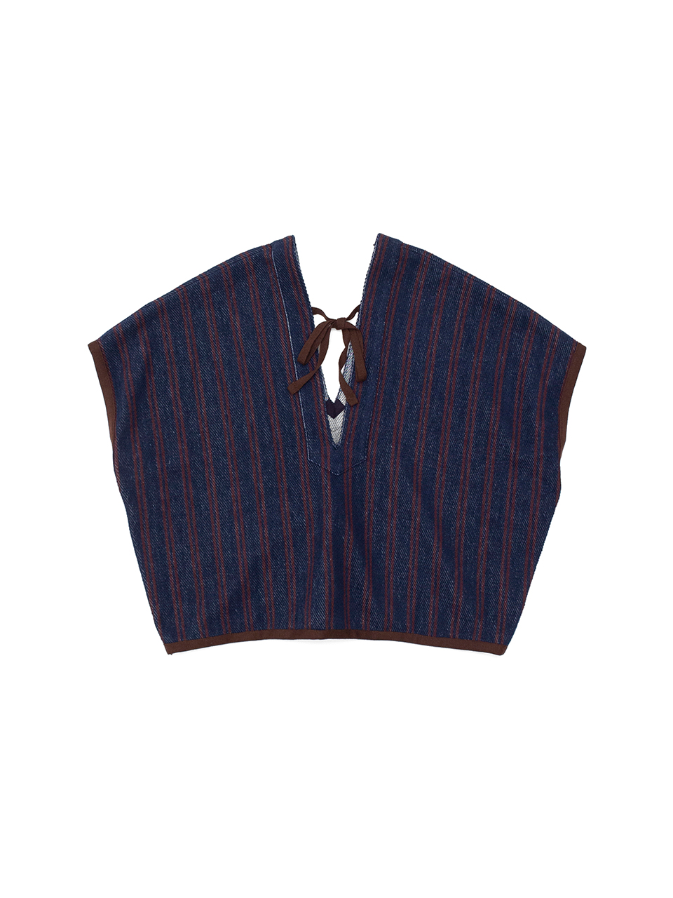 Cotton inray stripe short tops-コットンイナリーストライプ