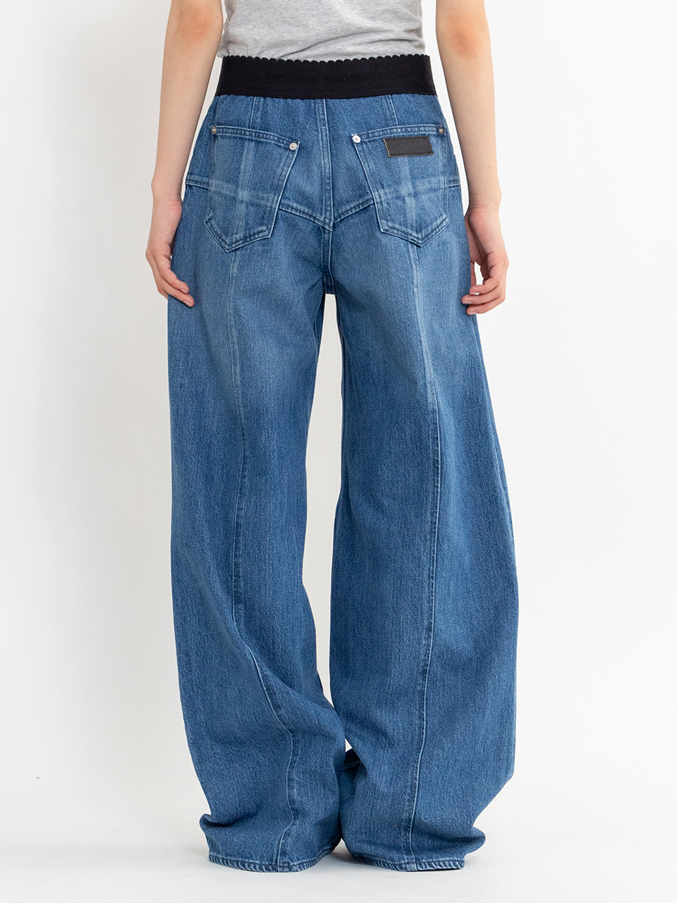 ORGANIC COTTON DENIM WIDE LEG JEANS-オーガニックコットン ORGANIC COTTON DENIM WIDE LEG JEANS-オーガニックコットン