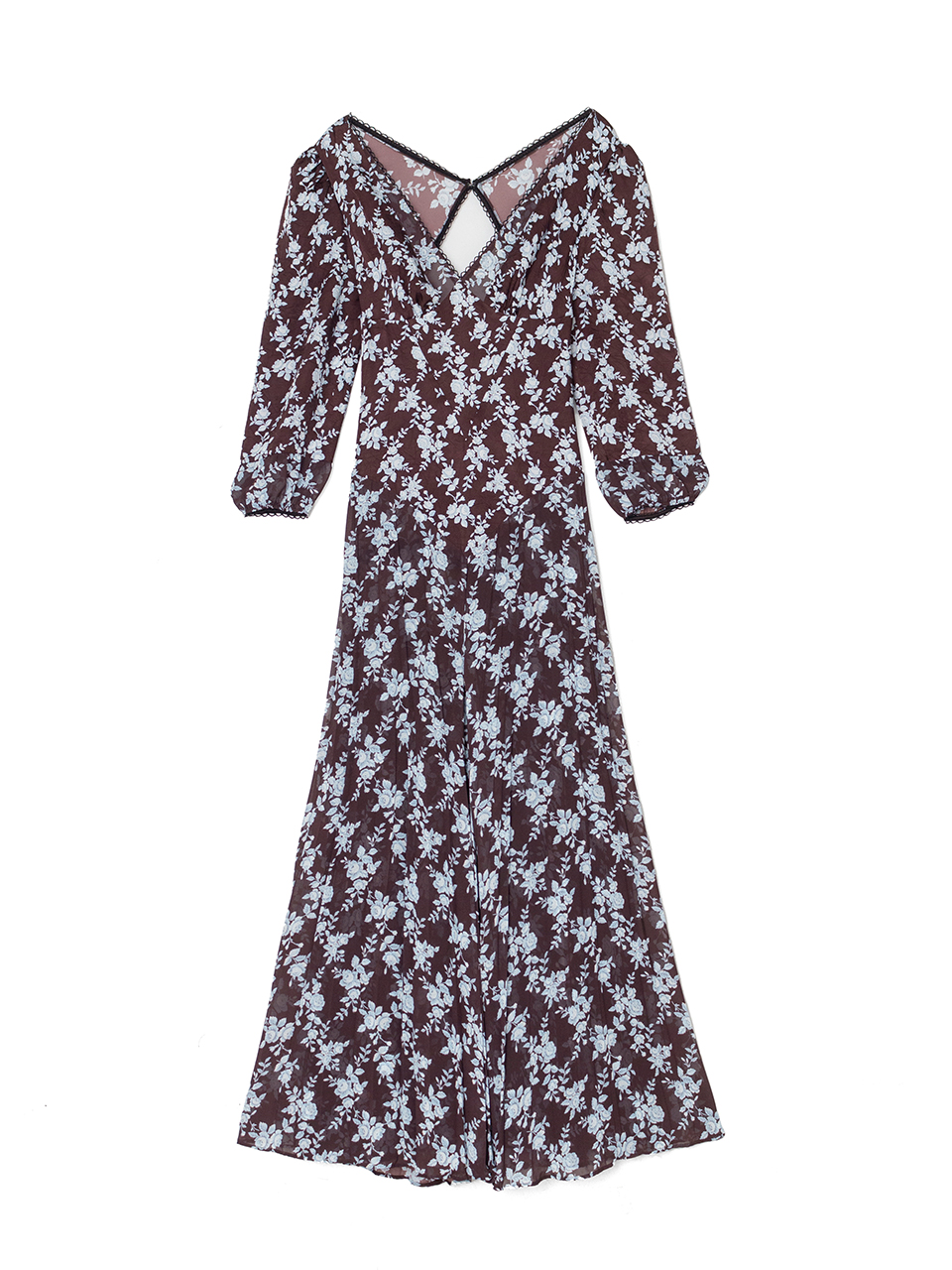 SHEER COMBINED MAXI DRESS -シアーコンビネッドマキシドレス