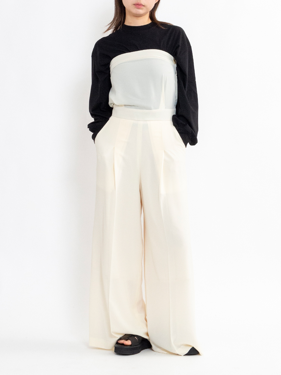 TA/P STRAPLESS JUMPSUIT-ストラップレスジャンプスーツ-HYKE