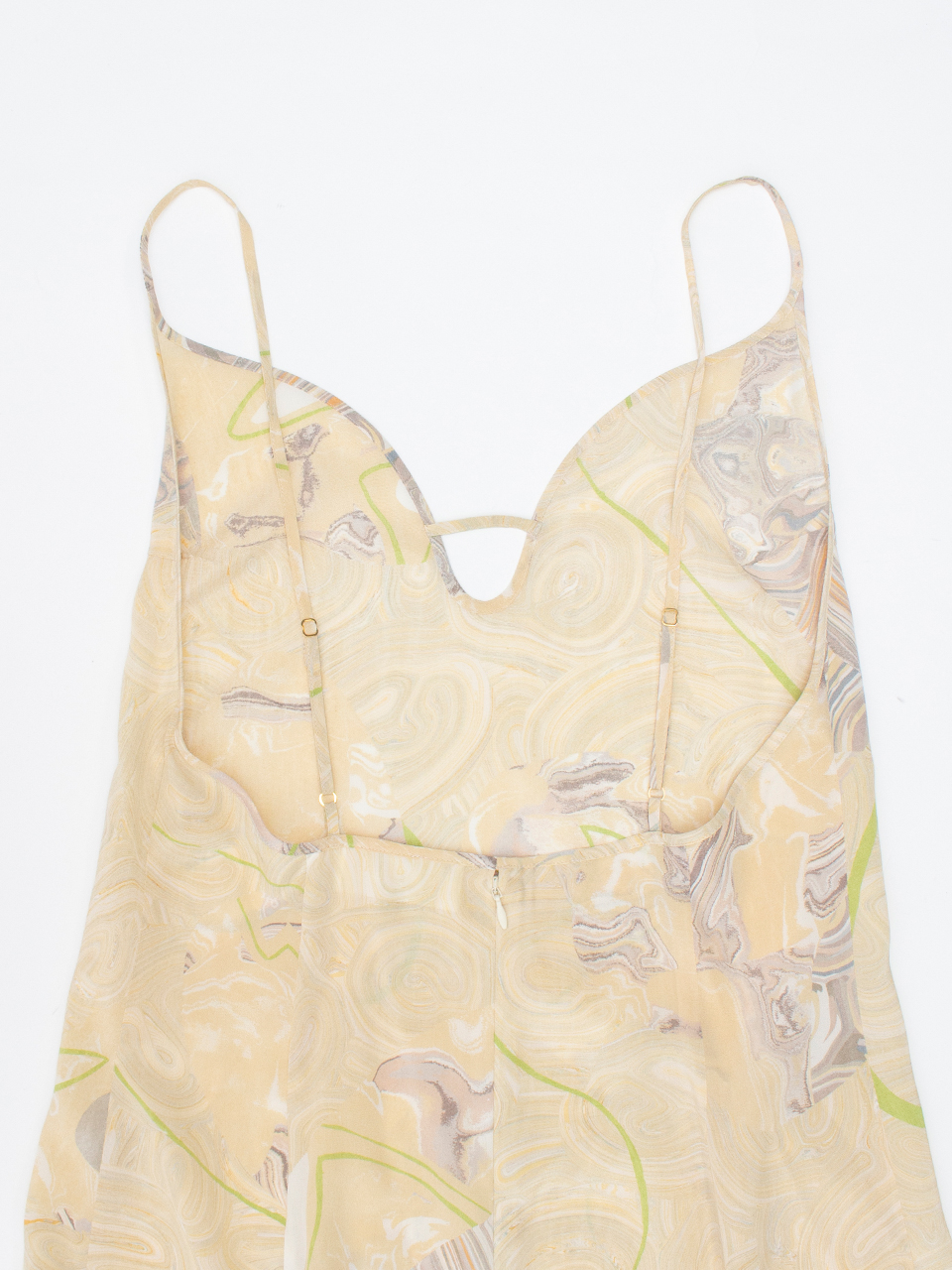 完売前に☆ [Mame Kurogouchi] シルク キャミソール ドレス Marble Print Silk Camisole Dress-マーブルプリントシルク