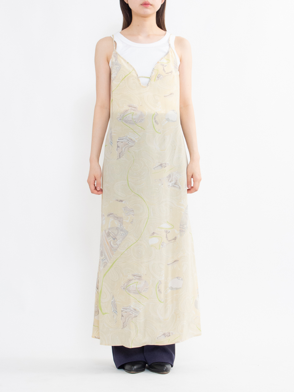 【perfumeのっち着用】MarblePrint Sheer Top mame mame - 【perfumeのっち着用】MarblePrint Sheer Top mameの通販