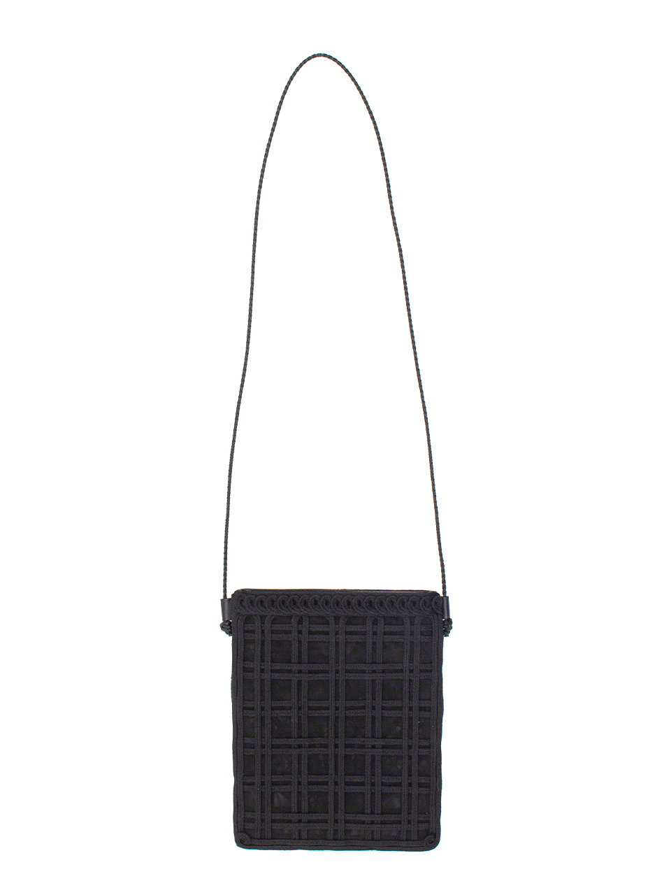 新作揃え Pouch Embroidery Cording With Strap-コーデイング Leater バッグ