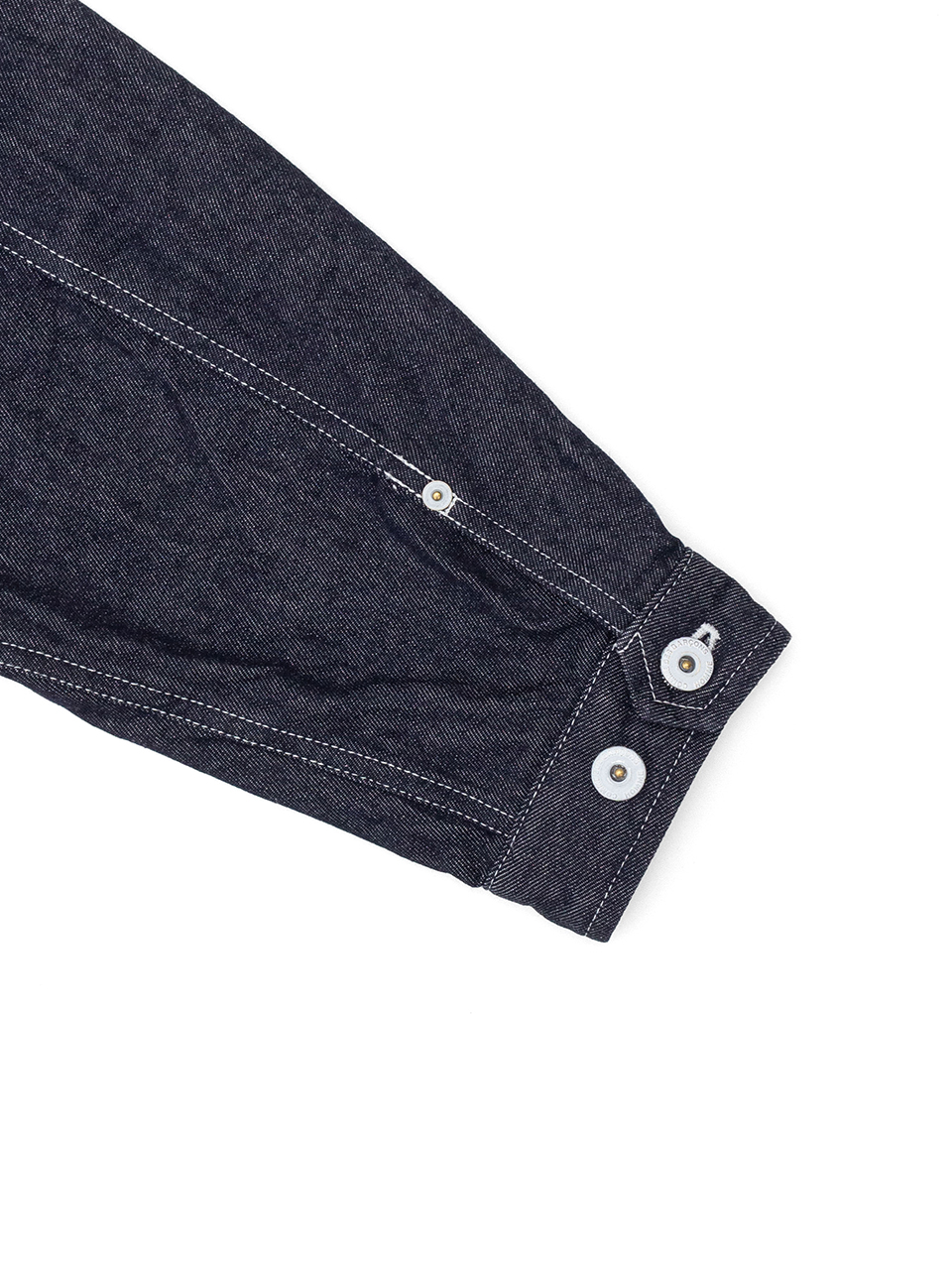 Washed cotton denim blouson-ウォッシュドコットンデニム