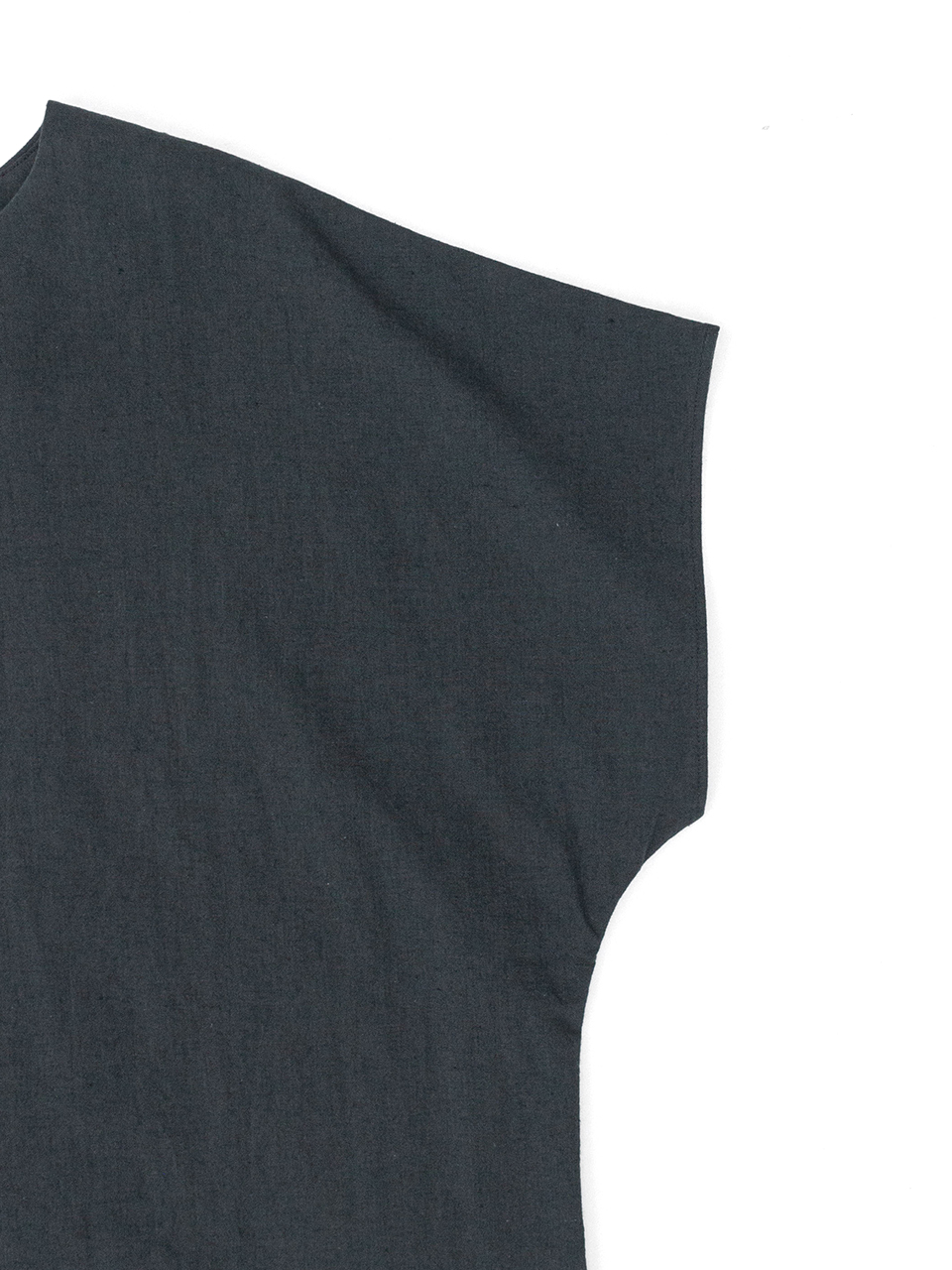 Cotton flax poplin folk top-コットンフラックスポプリン Cotton flax poplin folk top-コットンフラックスポプリン