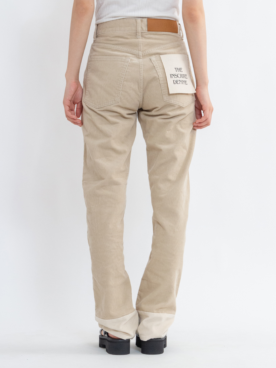 Corduroy patch straight-コーデュロイパッチストレート Corduroy patch straight-コーデュロイパッチストレート