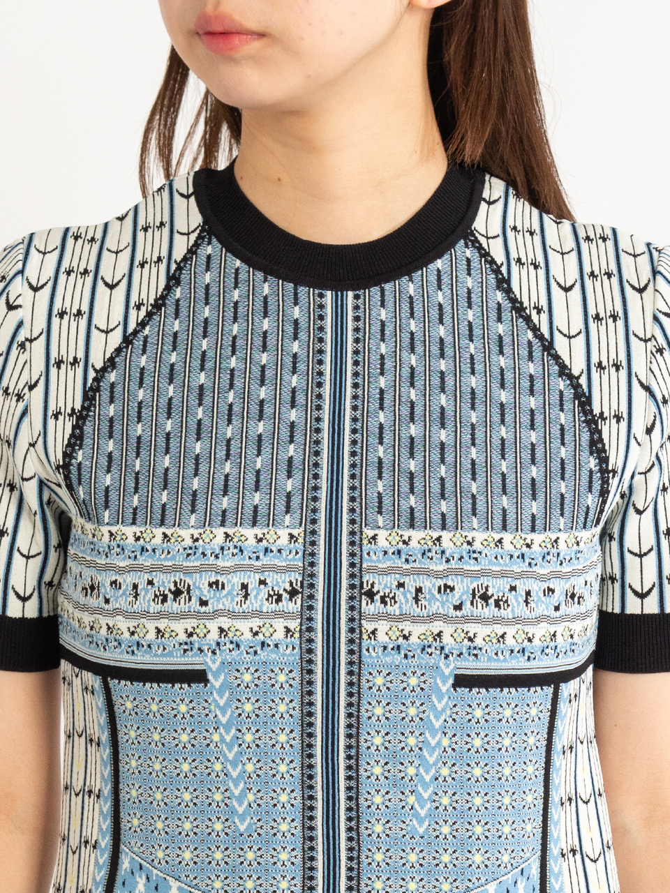 美品】マメクロゴウチ Net Stripe tops ニット ラメ 人気 - メルカリ