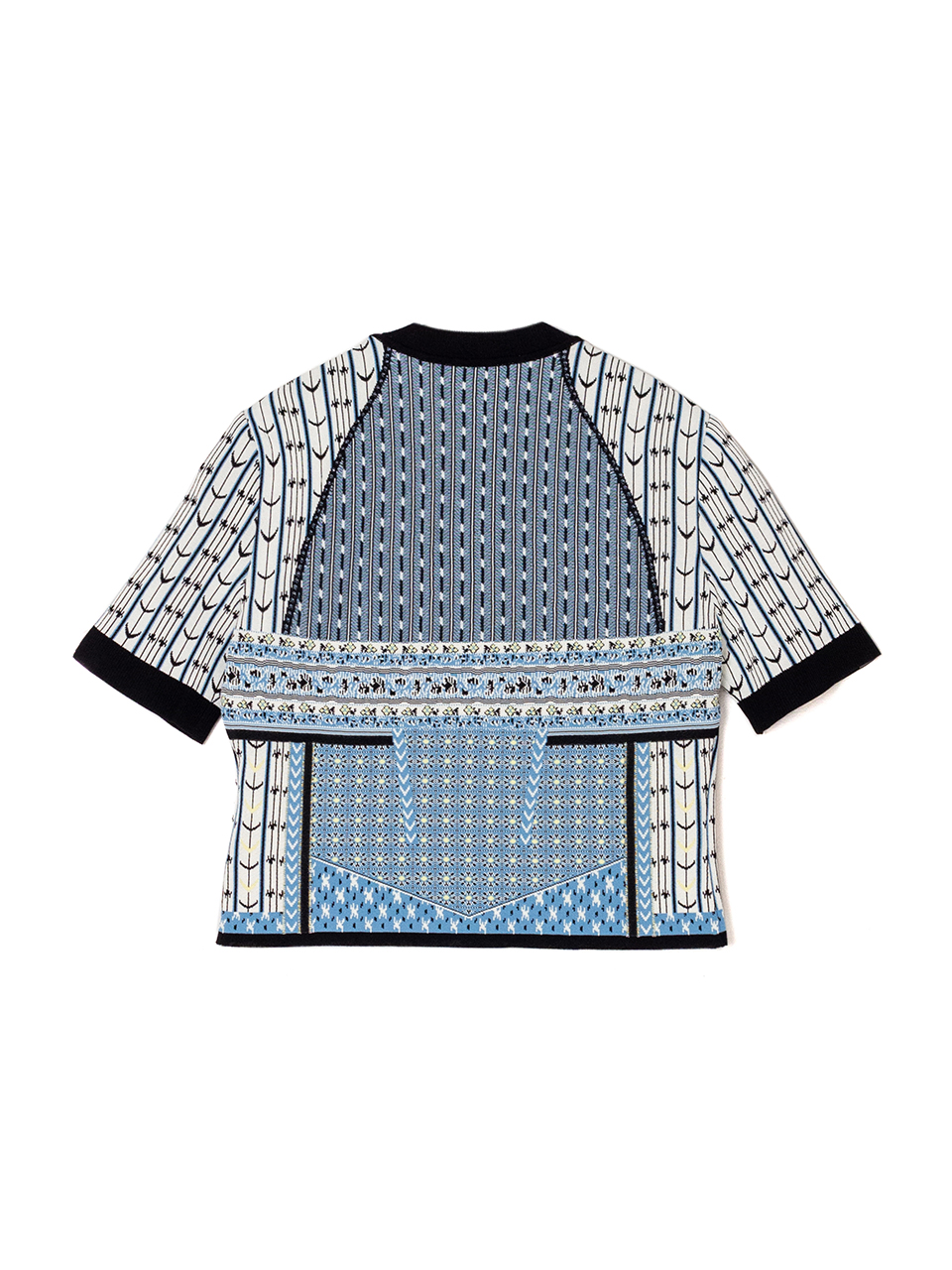 Geometric Pattern Knitted Top-ジオメトリックパターントップ