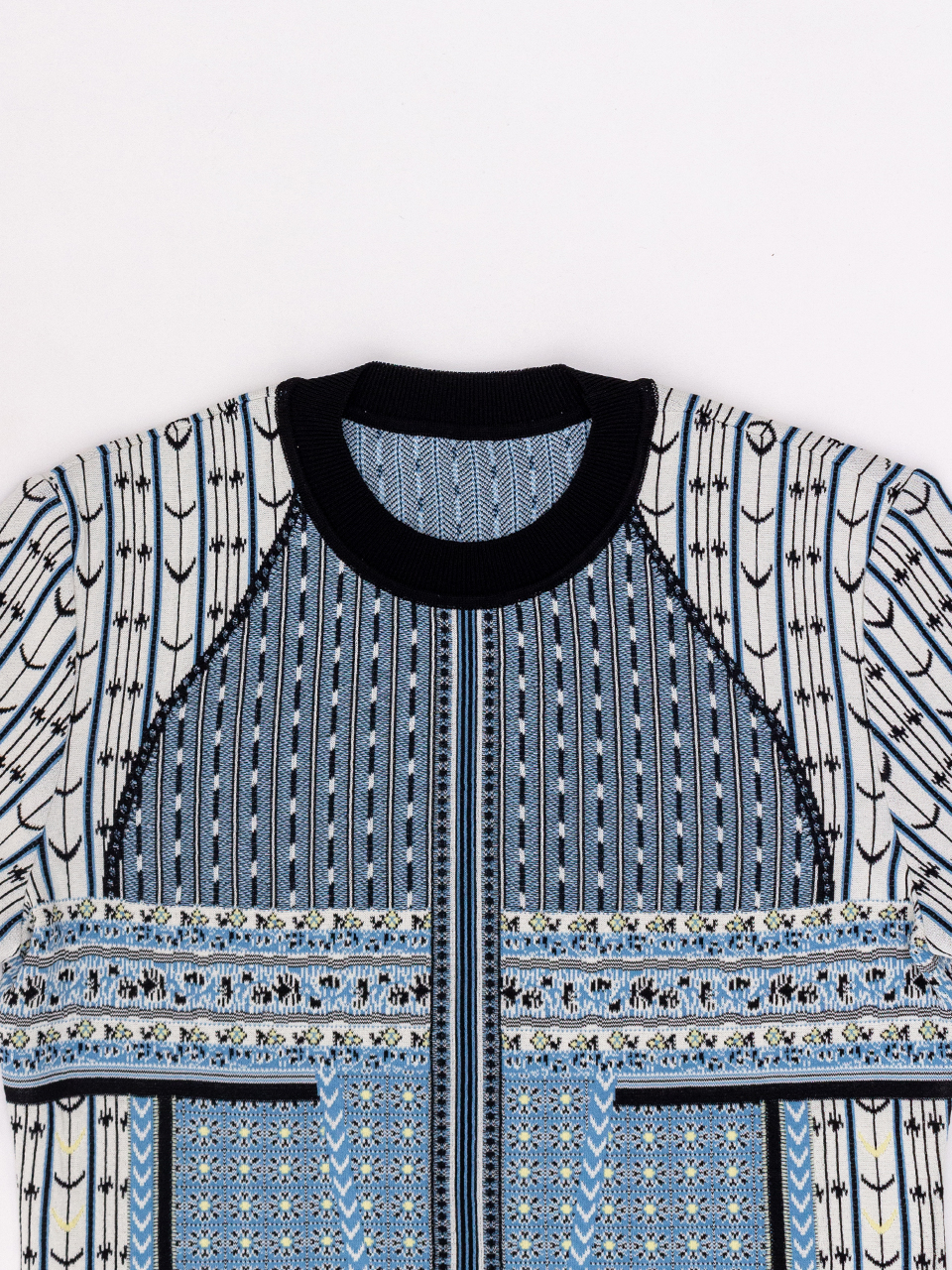 Geometric Pattern Knitted Top-ジオメトリックパターントップ