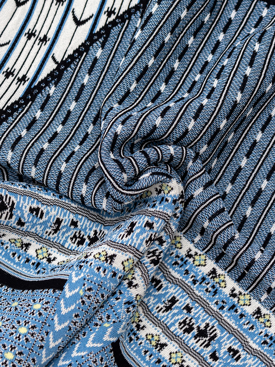 大特価 Geometric Pattern Knitted Top-ジオメトリックパターントップ ドラゴンボールカード