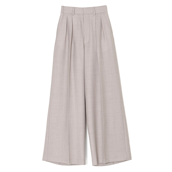 VIYELLA WIDE LEG PANTS-ビエラワイドレッグパンツ -HYKE（ハイク