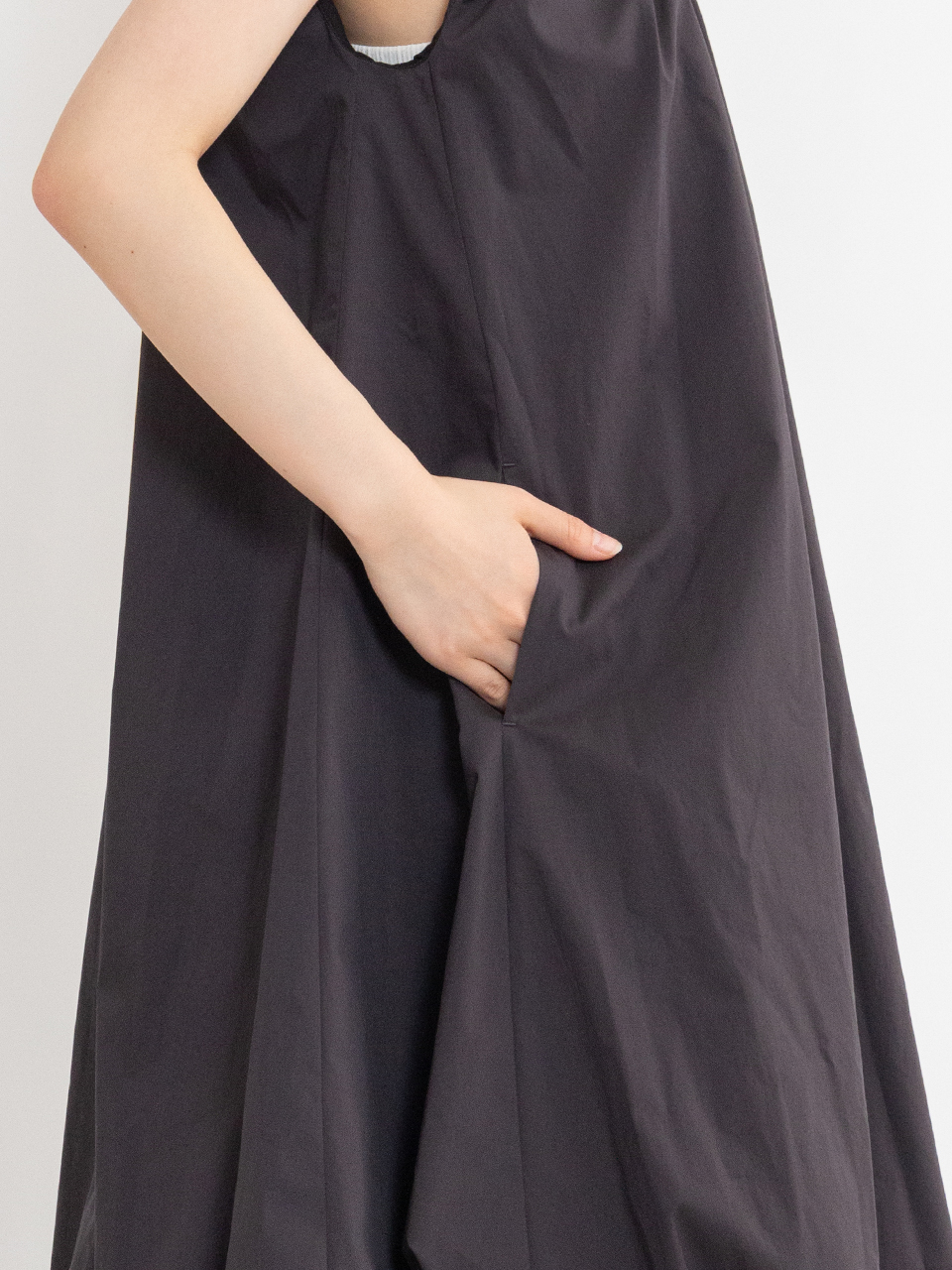 ☆韓国人気☆コットンボリュームシャーリングドレス/AMOMENTO☆ COTTON VOLUME SHIRRING DRESS-コットンボリュームシャーリング