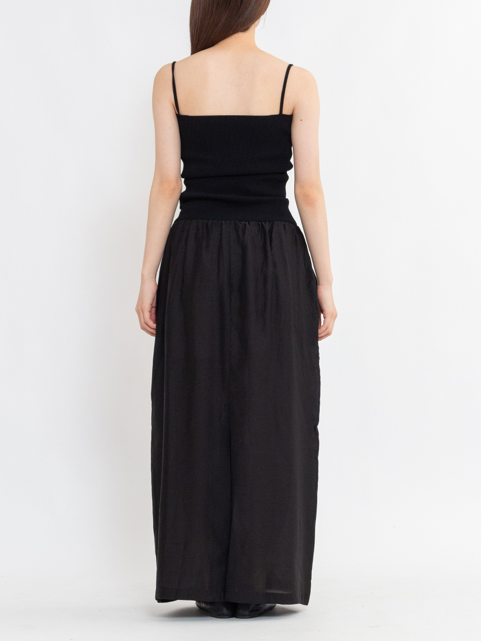 SILKY KNIT MAXI DRESS-シルキーニットマキシドレス-AMOMENTO
