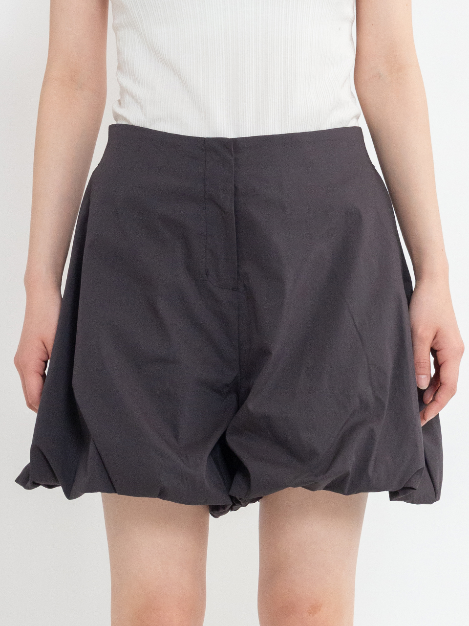☆韓国人気☆コットンボリュームシャーリングショーツ/AMOMENTO COTTON VOLUME SHIRRING SHORTS-コットンボリュームシャーリング