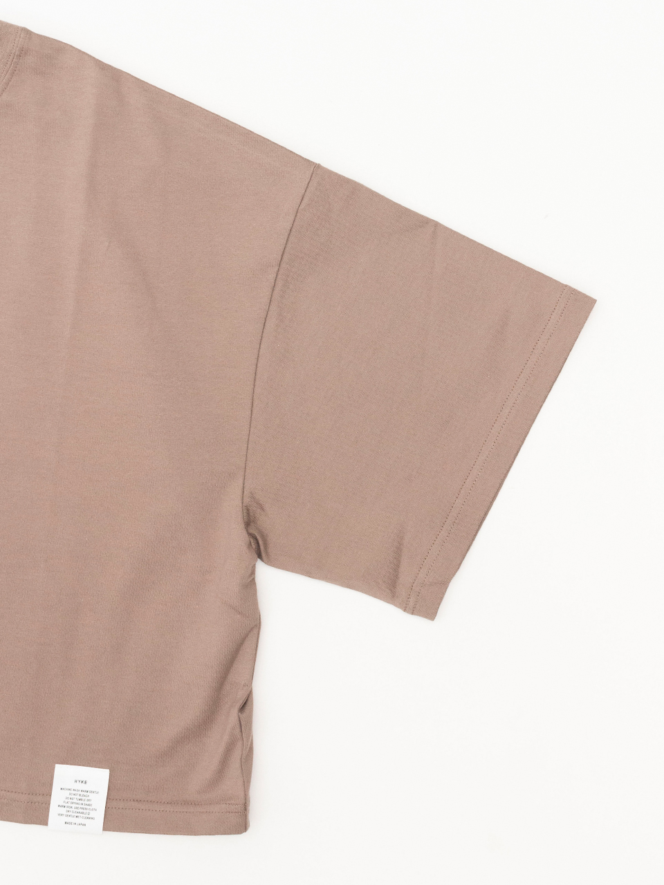 【HYKE】CROPPED SHORT-SLV TEE CROPPED SHORT-SLV TEE (6.5oz) – HYKE ONLINE STORE