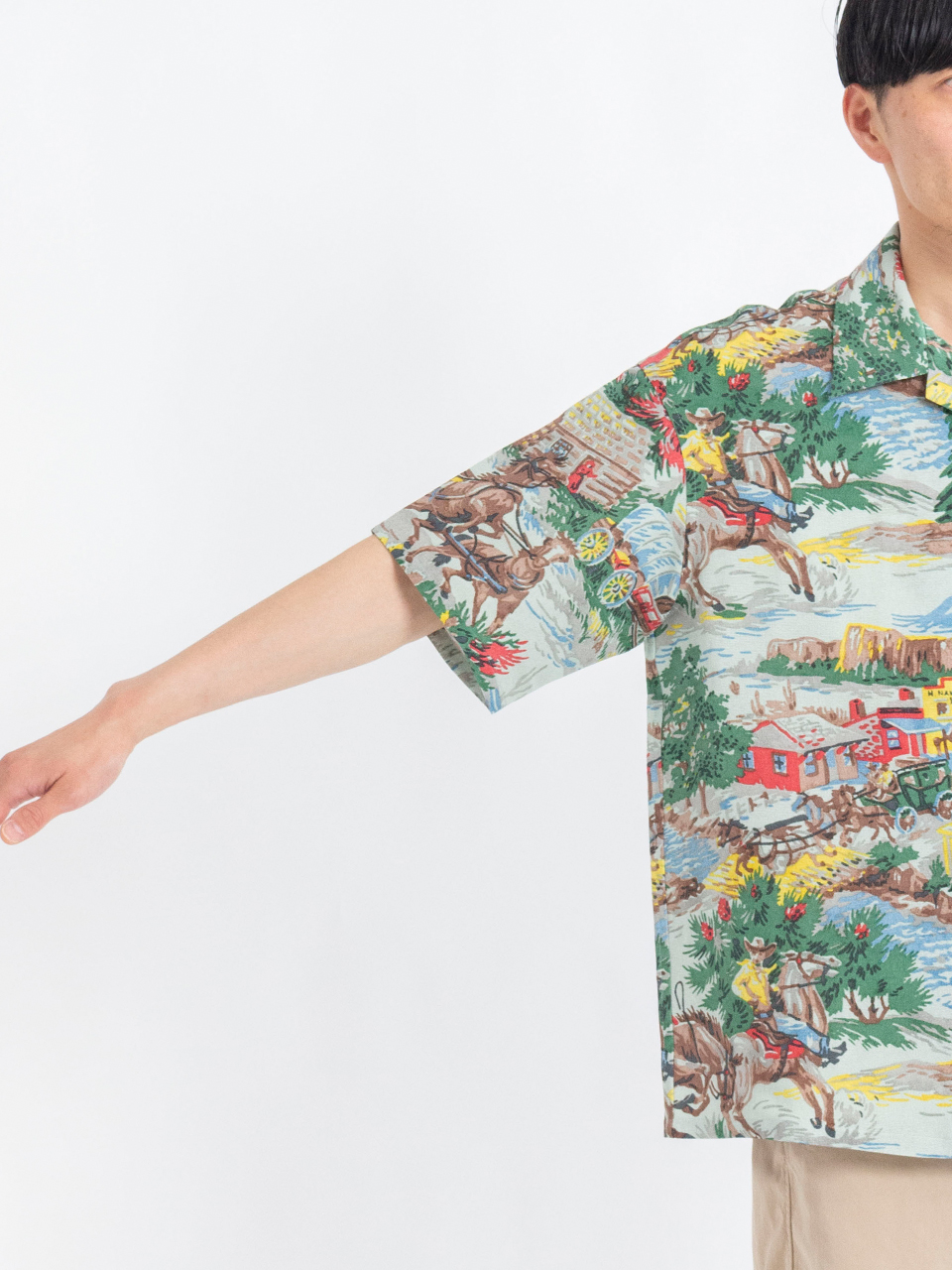 VISVIM 24AW CROSBY SHIRTS/S シルク刺繍松柄半袖シャツ visvim 24AW CROSBY SHIRT S/S – Vintage Concept Store