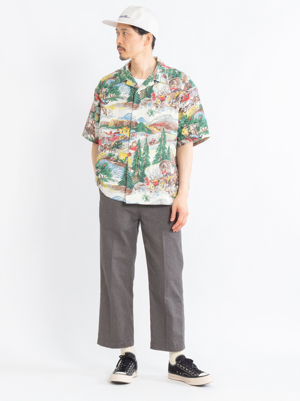 VISVIM 24AW CROSBY SHIRTS/S シルク刺繍松柄半袖シャツ visvim 24AW CROSBY SHIRT S/S – Vintage Concept Store