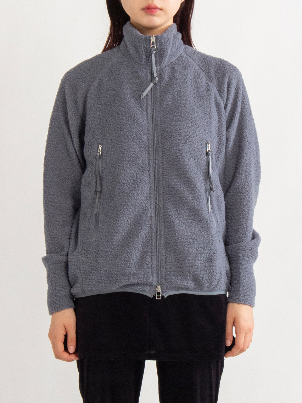 ＜PHEENY＞フリースフーディ Athletic fleece zip up hoodie-アスレチックフリースジップ