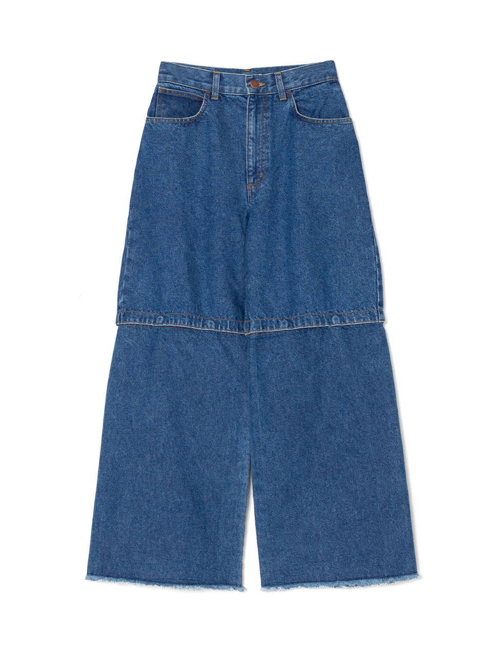 Denim convertible pants-デニムコンバーティブルパンツ-PHEENY