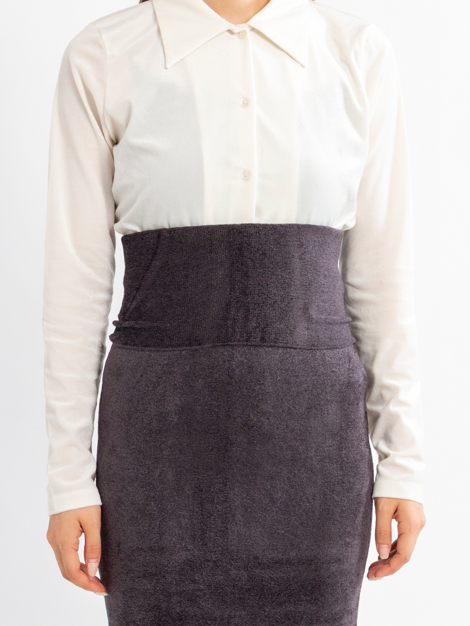 Mole yarn wholegarment long skirt-モールヤーンホールガーメント