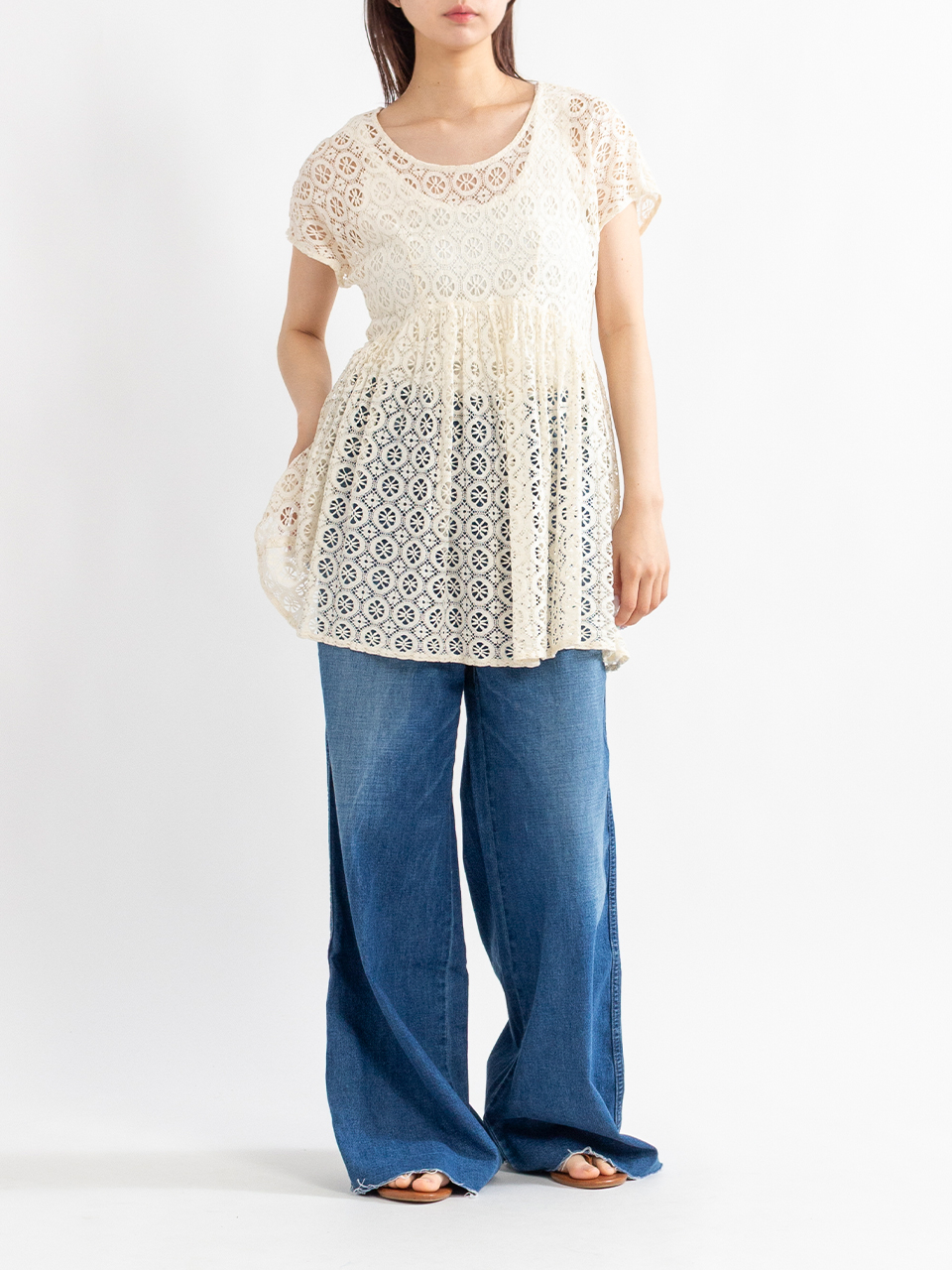 Lace blouse-レースブラウス-nowos（ノーウォス）通販| st company