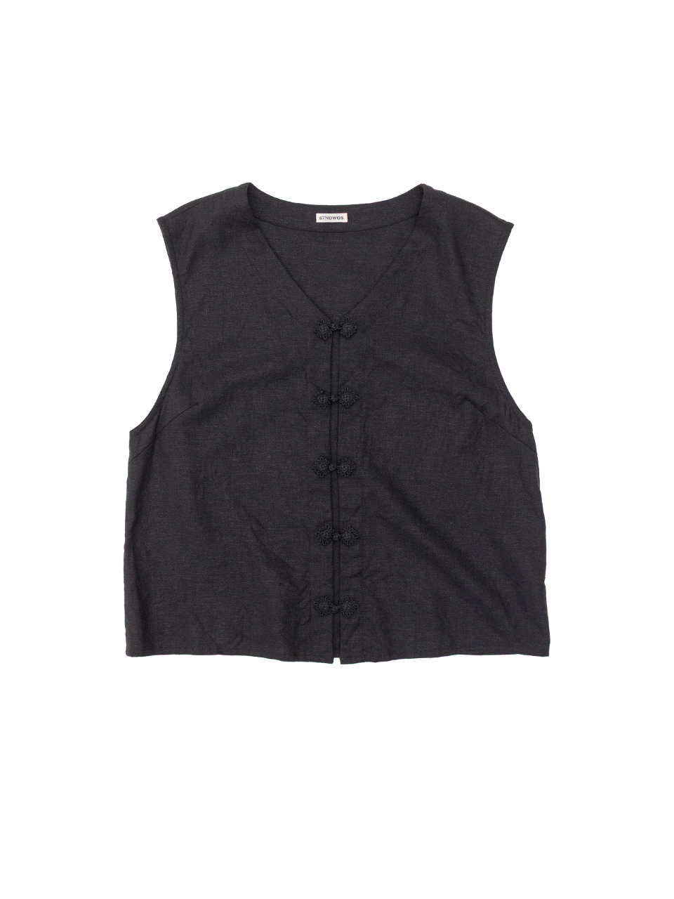 China sleeveless blouse-チャイナノースリーブブラウス-nowos