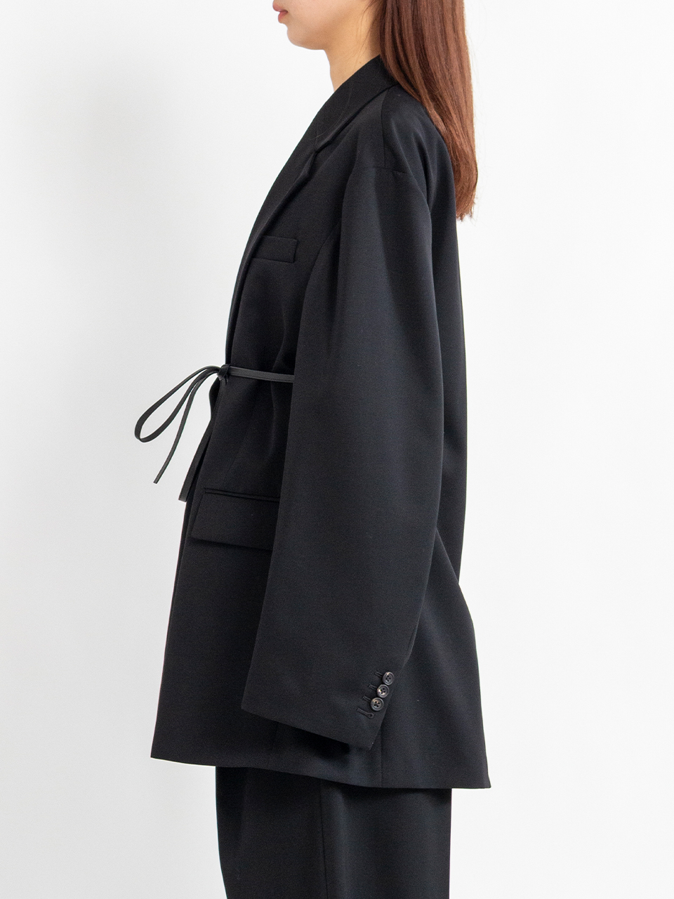 ブラック オーバーサイズ ロングジャケット Exz】ロングオーバーコートジャケット – QLOMONO