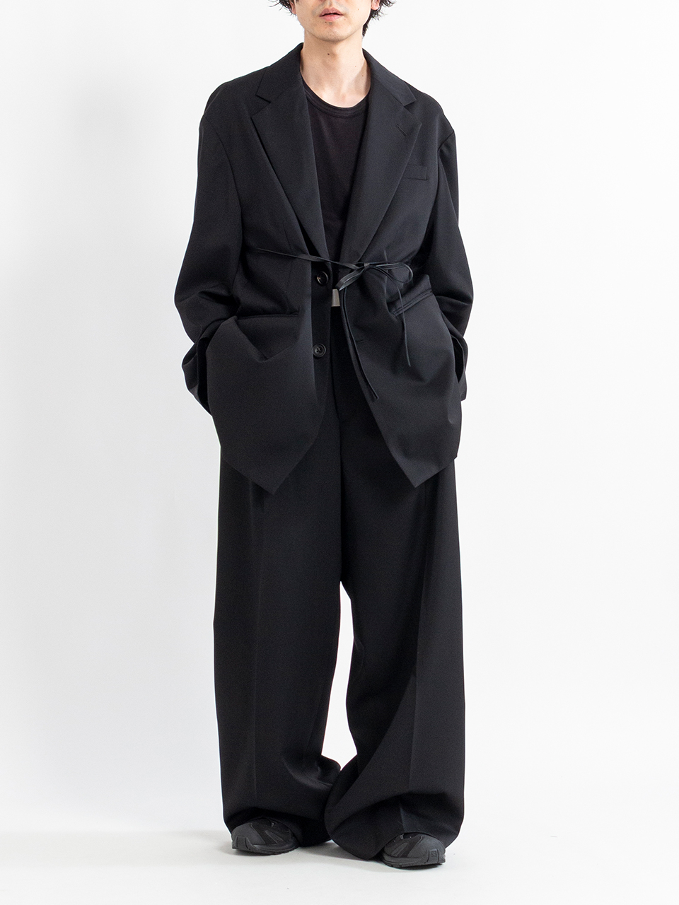 OVERSIZED SINGLE BREASTED LONG JACKET-オーバーサイズシングルブレス