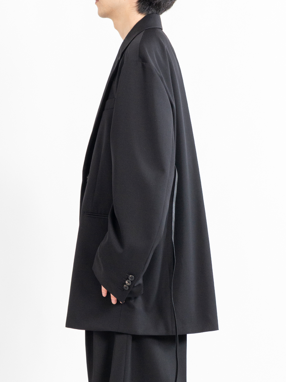 OVERSIZED SINGLE BREASTED LONG JACKET-オーバーサイズシングル