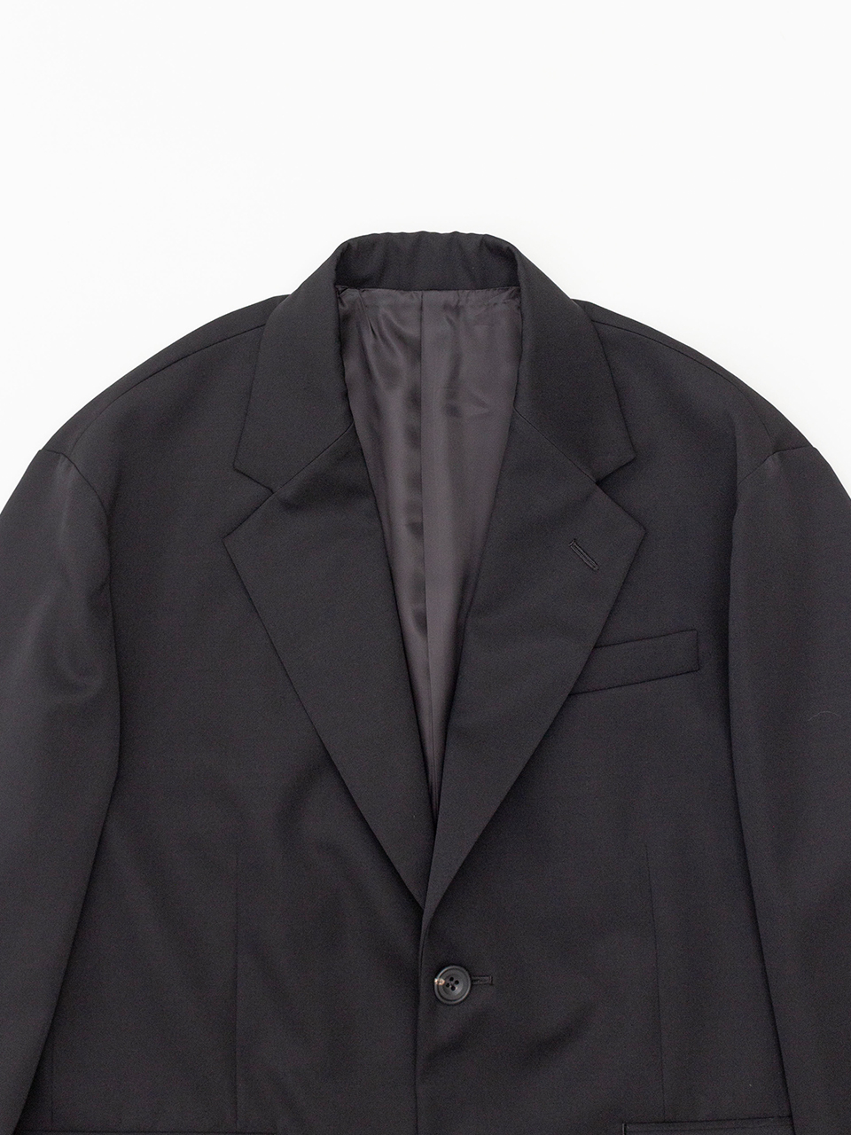 OVERSIZED SINGLE BREASTED LONG JACKET-オーバーサイズシングルブレス