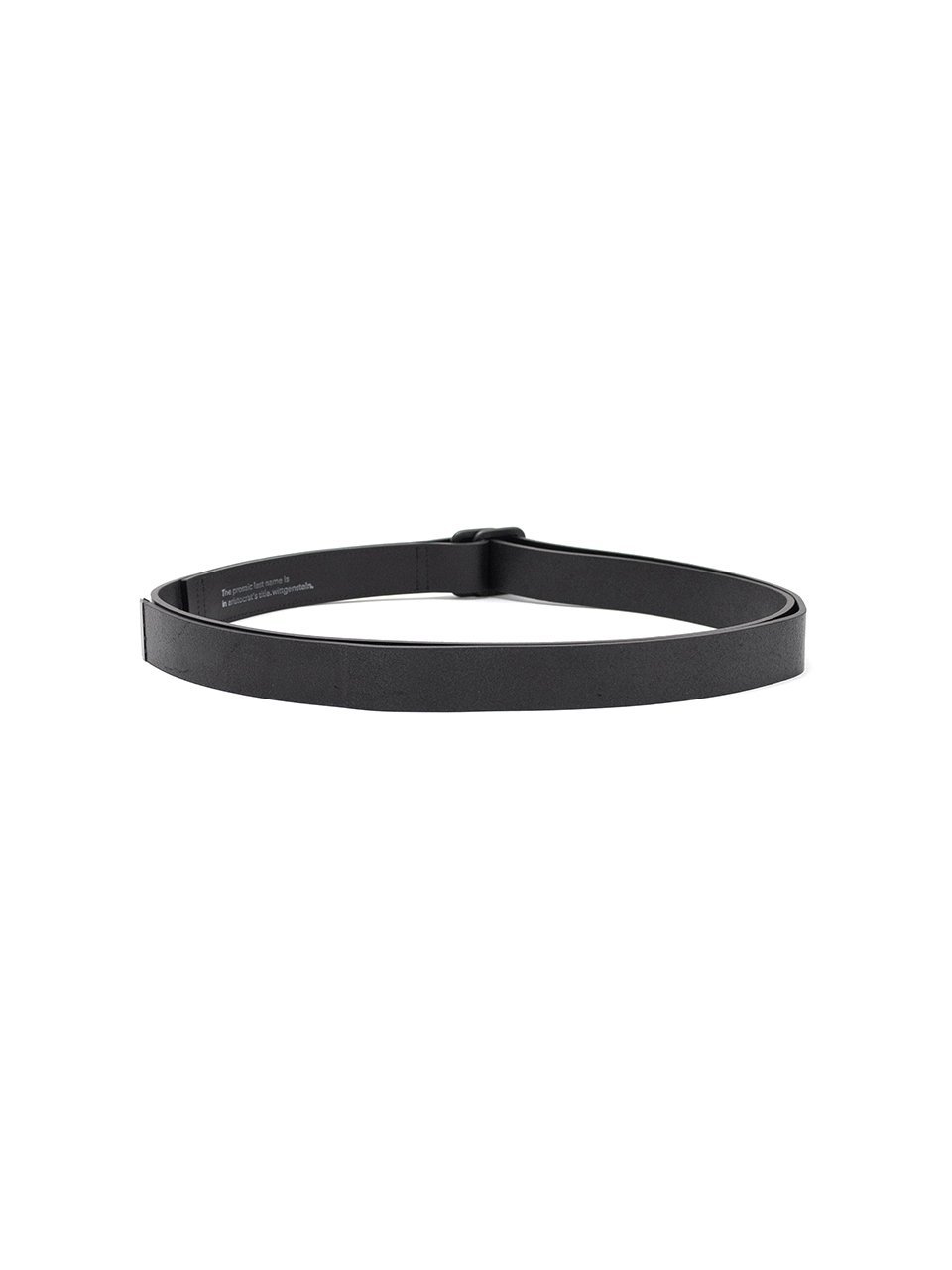 stein レザーベルト stein / シュタイン】LEATHER BELT ( PLAIN BUCKLE ) - BLACK