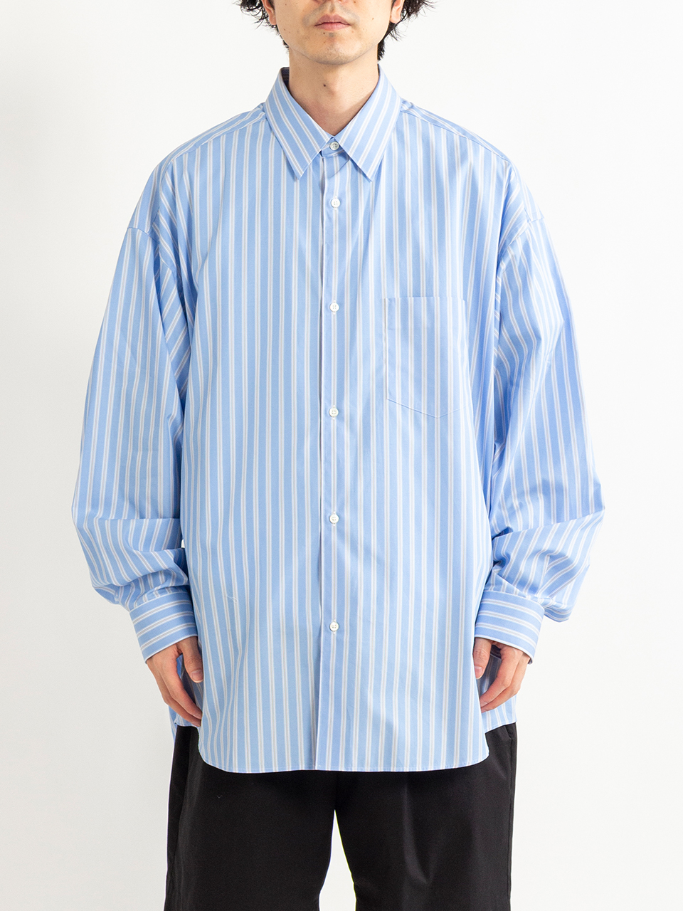 SIDOGRAS L/S Oversized Regular Collar Shirt-シドグラスL/S