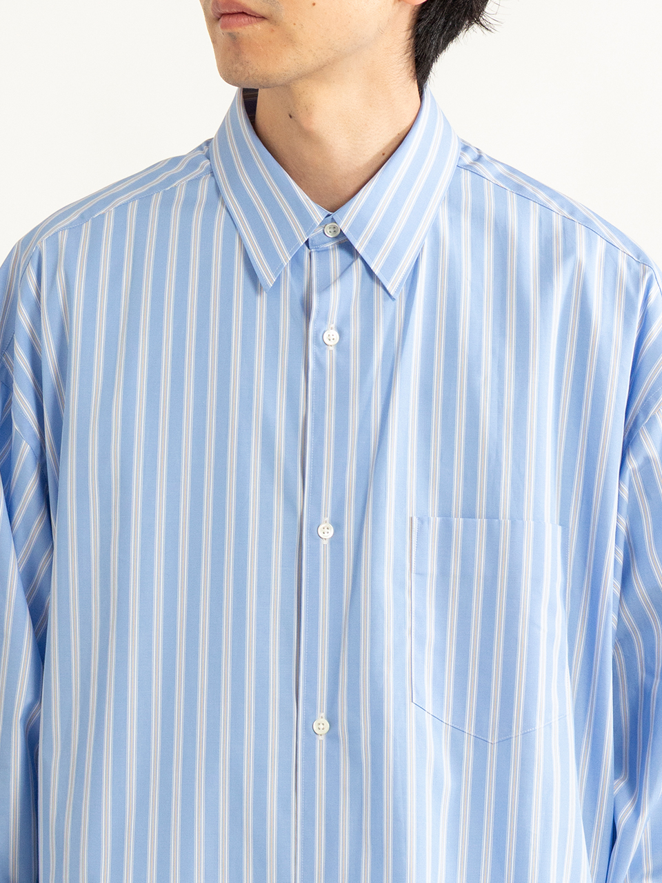 SIDOGRAS L/S Oversized Regular Collar Shirt-シドグラスL/Sオーバー