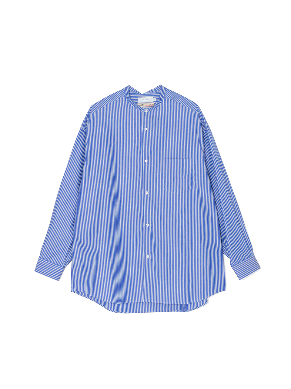 SIDOGRAS L/S Oversized Band Collar Shirt-シドグラスL/S