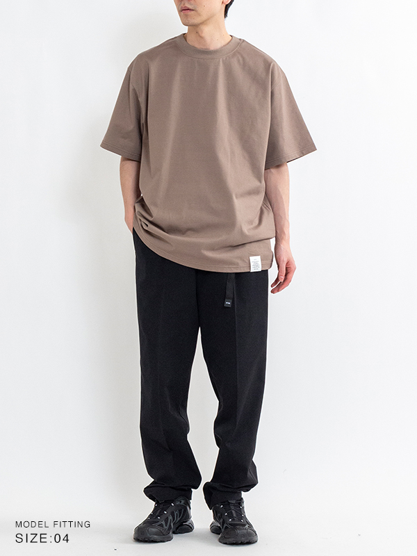 HYKE　CREW NECK SHORT-SLV SWE SHORT-SLV TEE (6.5OZ)-ショートスリーブTEE(6.5OZ)-HYKE