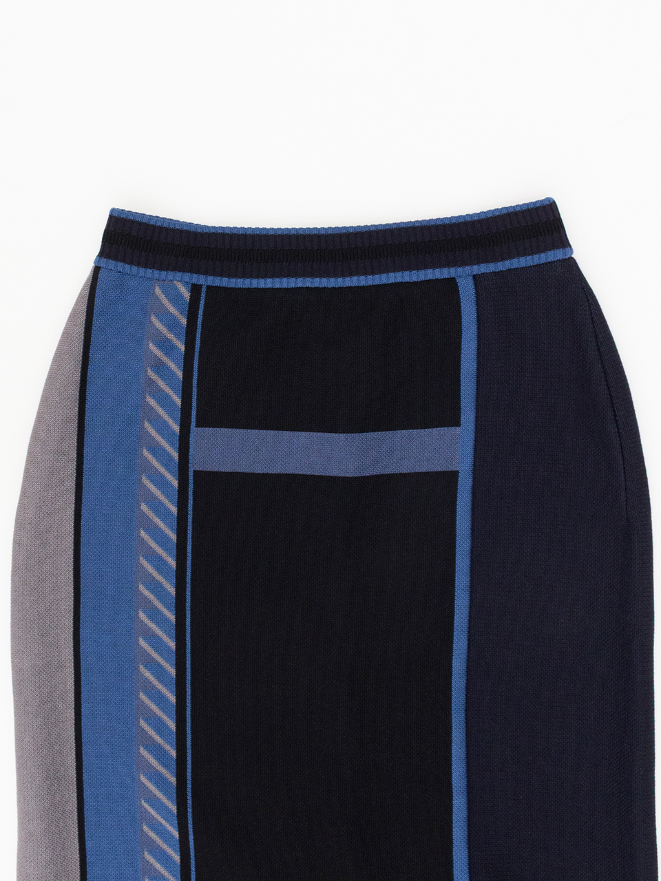 Geometric Pattern Knitted Skirt-ジオメトリックパパターン