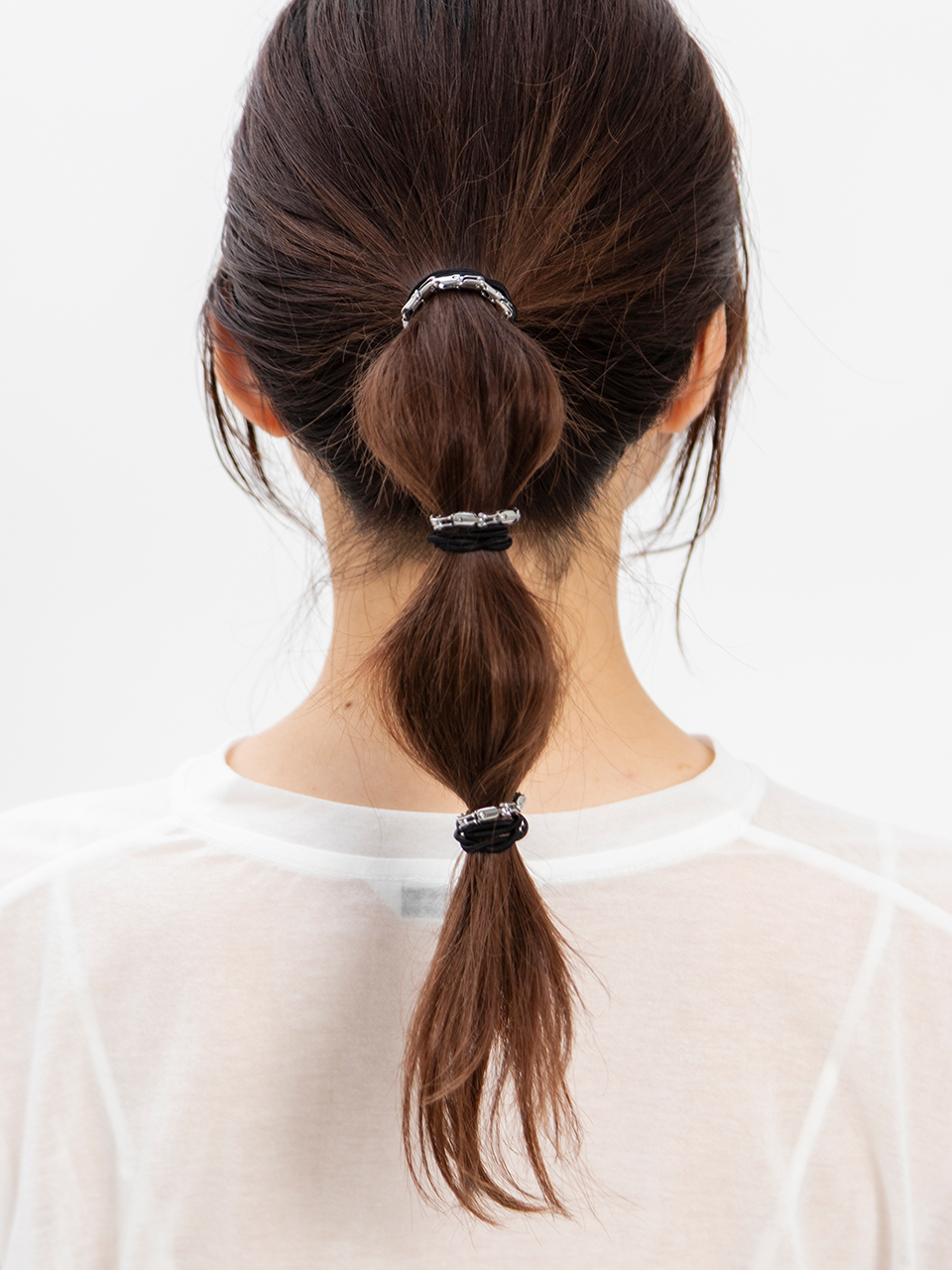Linked Metal Hair Ties 3 pieces set-リンクメタルヘアタイ3ピース